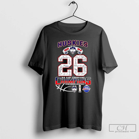 Classic Uconn Huskies 2026 Big East Champions 30 0 Signatures