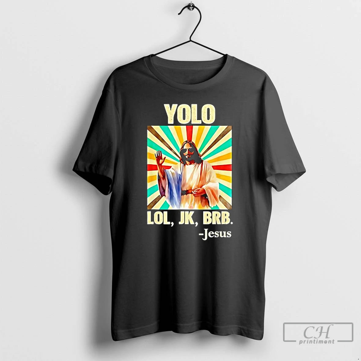 Classic Yolo Lol Jk Brb Jesus Easter Christians