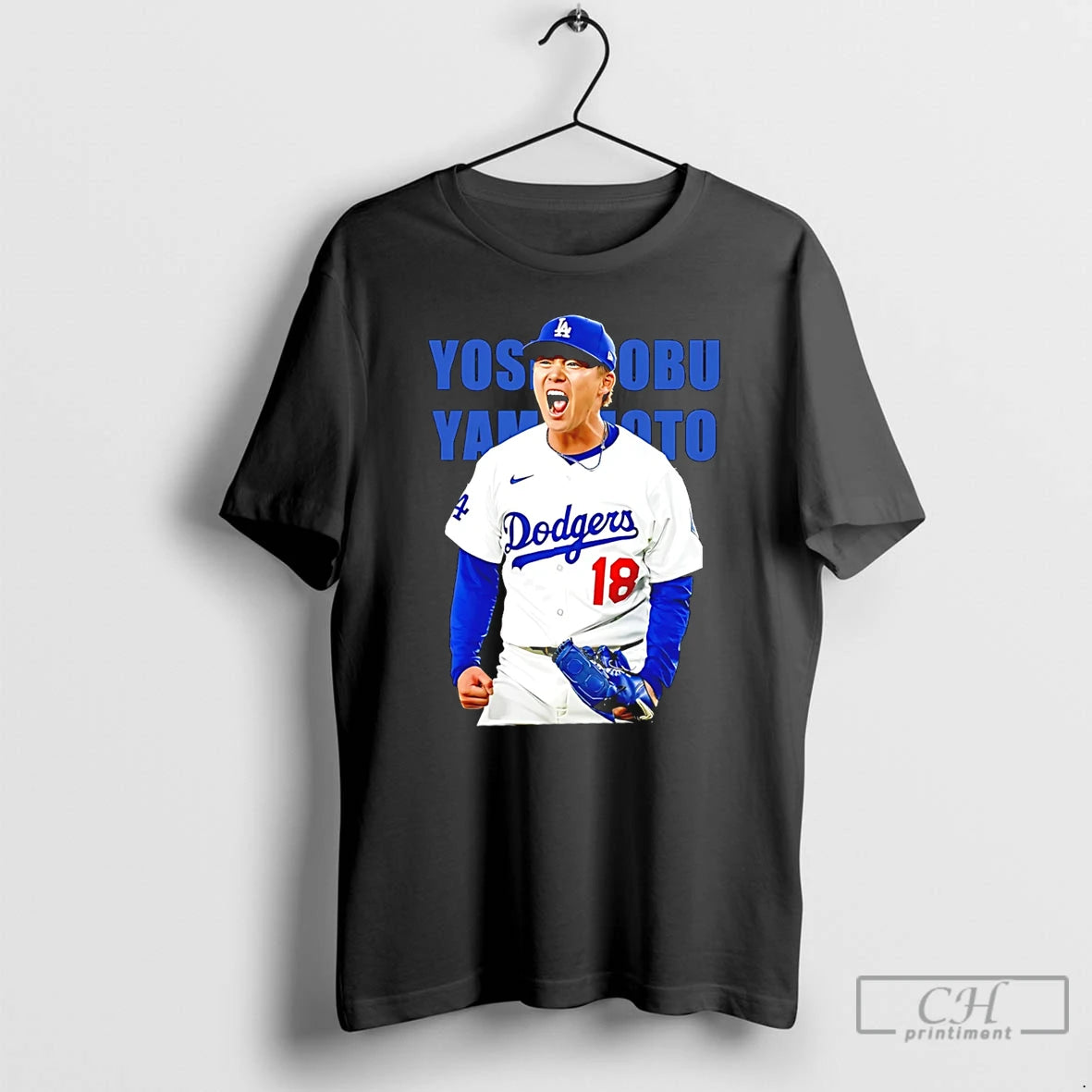 Classic Yoshinobu Yamamoto La Dodgers Scream Graphic