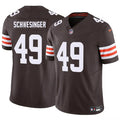 Cleveland Browns #49 Carson Schwesinger Brown 2025 Draft F.U.S.E. Vapor Limited