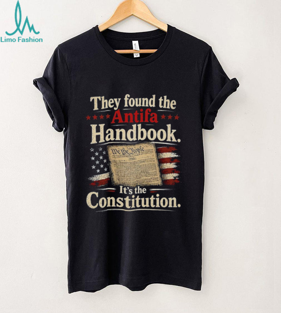 Constitution Antifa Handbook American Flag US Patriot Shirt