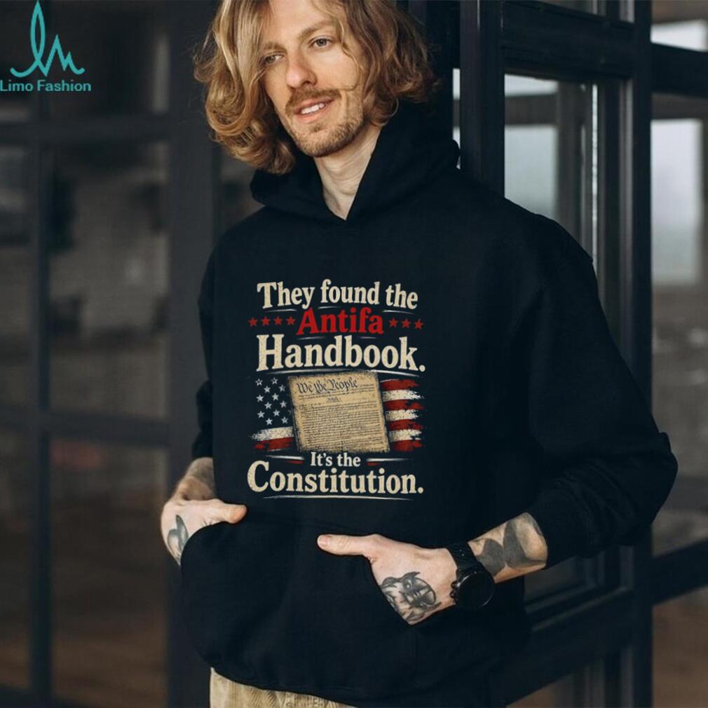 Constitution Antifa Handbook American Flag US Patriot Shirt