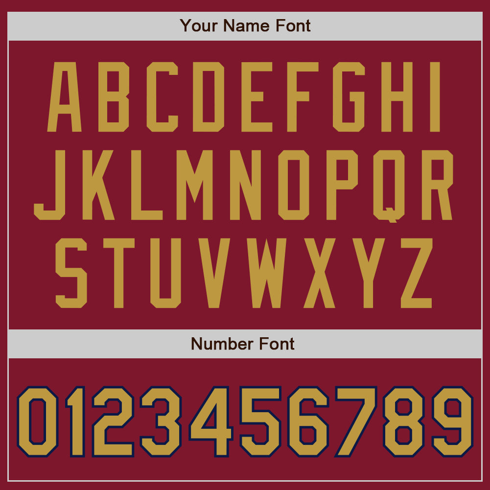 Custom Crimson Old Gold-Navy Authentic Baseball Jersey