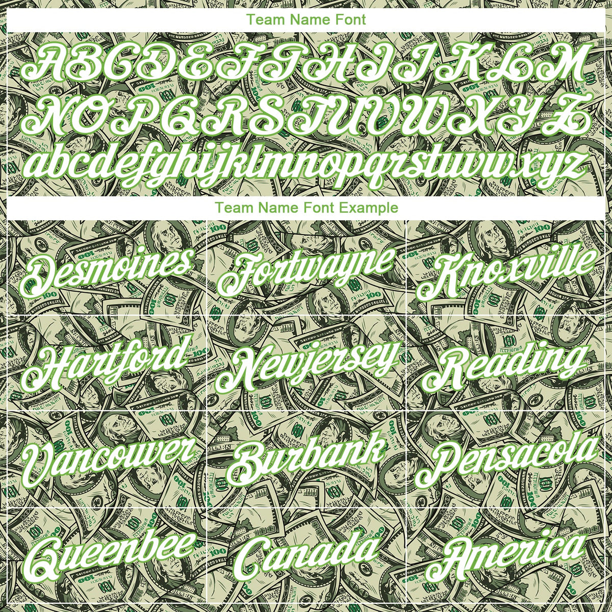 Custom Women's Green White-Neon Green Dollar 3D V-Neck Cropped Baseball Jersey