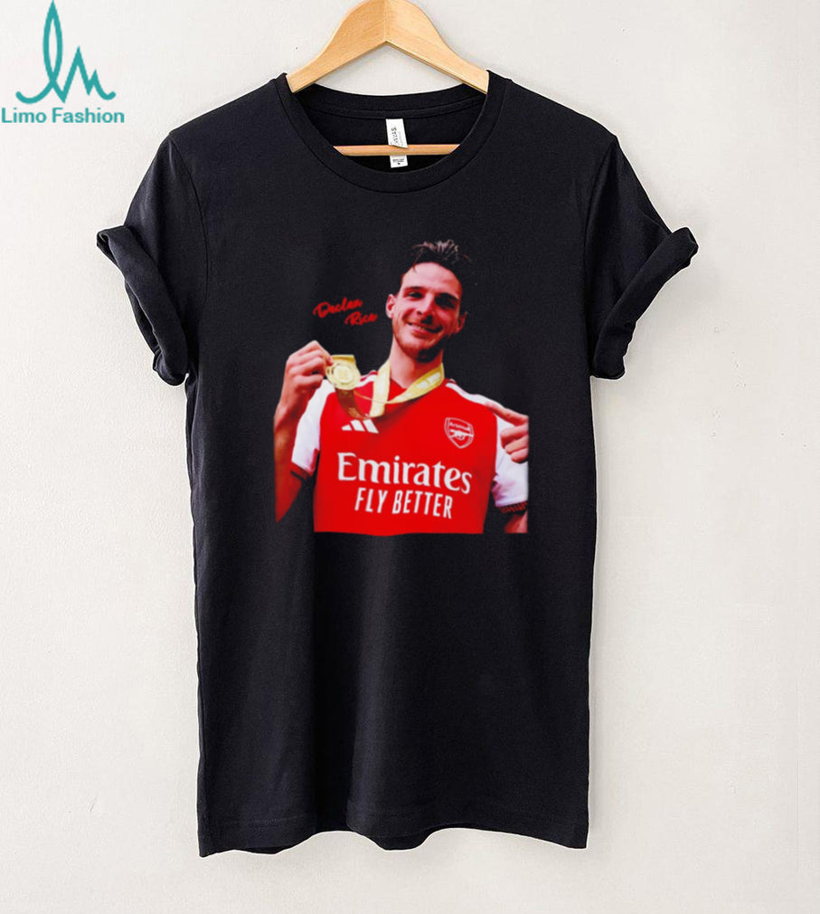 Declan Rice Arsenal Champion 2026 trophy shirt