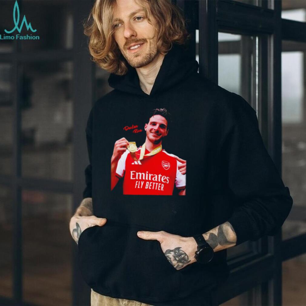 Declan Rice Arsenal Champion 2026 trophy shirt