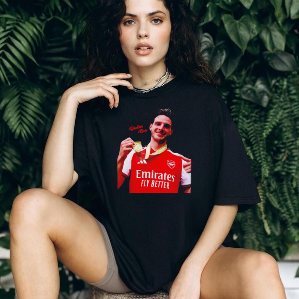 Declan Rice Arsenal Champion 2026 trophy shirt