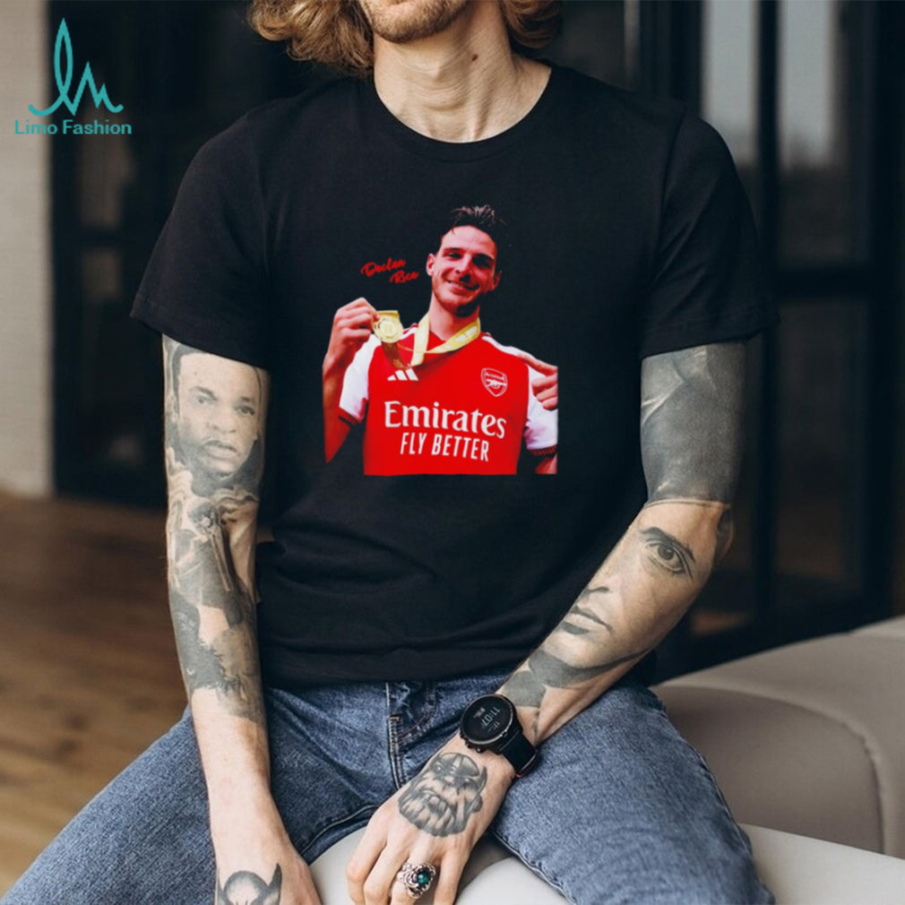 Declan Rice Arsenal Champion 2026 trophy shirt