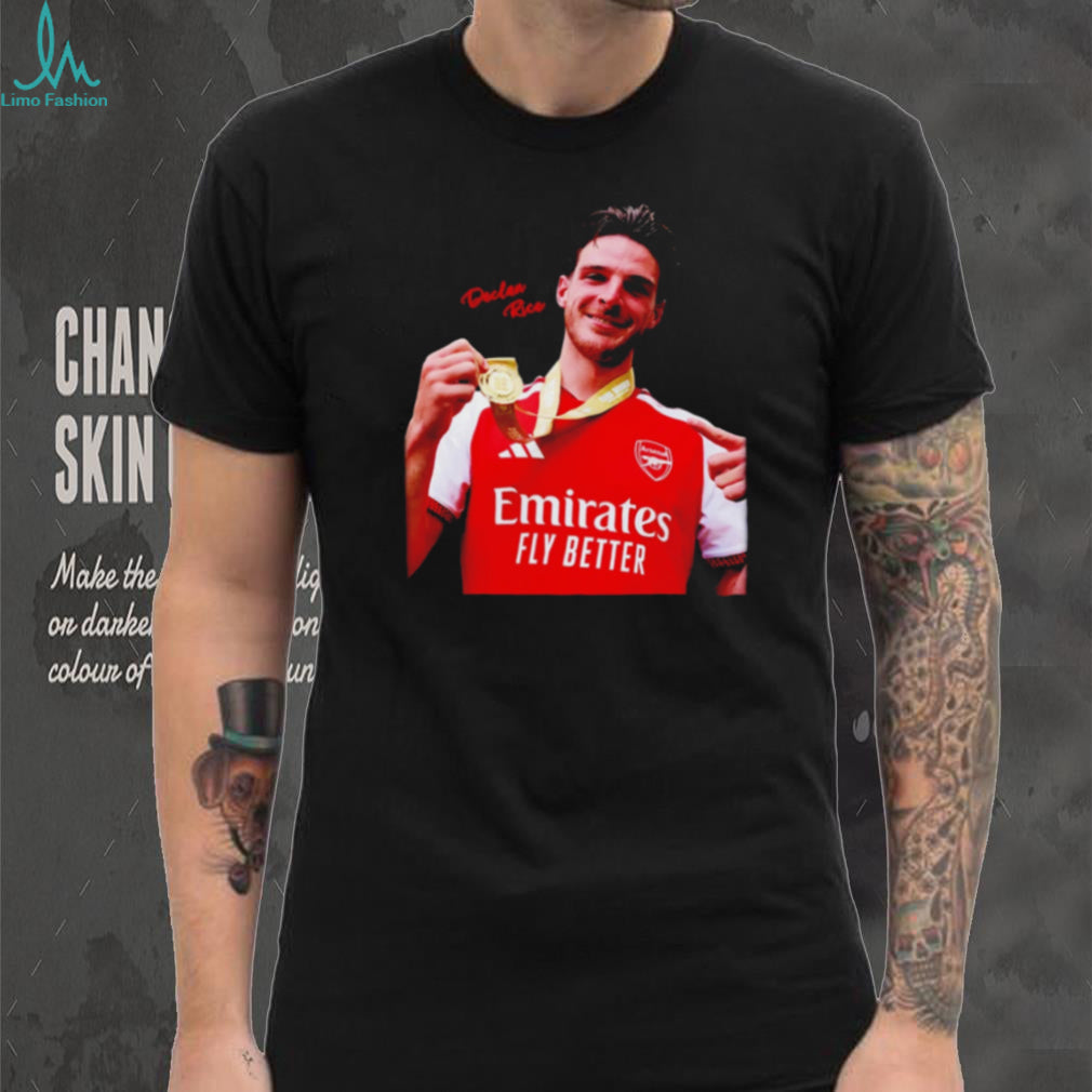 Declan Rice Arsenal Champion 2026 trophy shirt