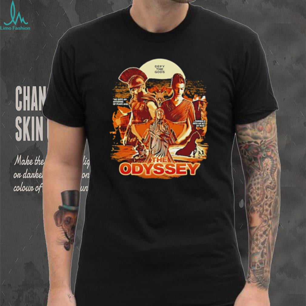 Defy the Gods The Odyssey Greek Mythology graphic shirt