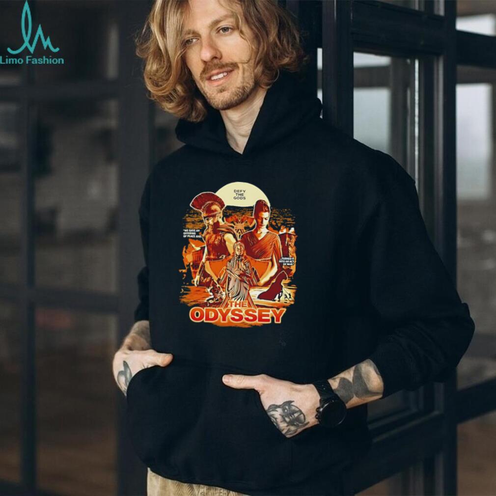 Defy the Gods The Odyssey Greek Mythology graphic shirt