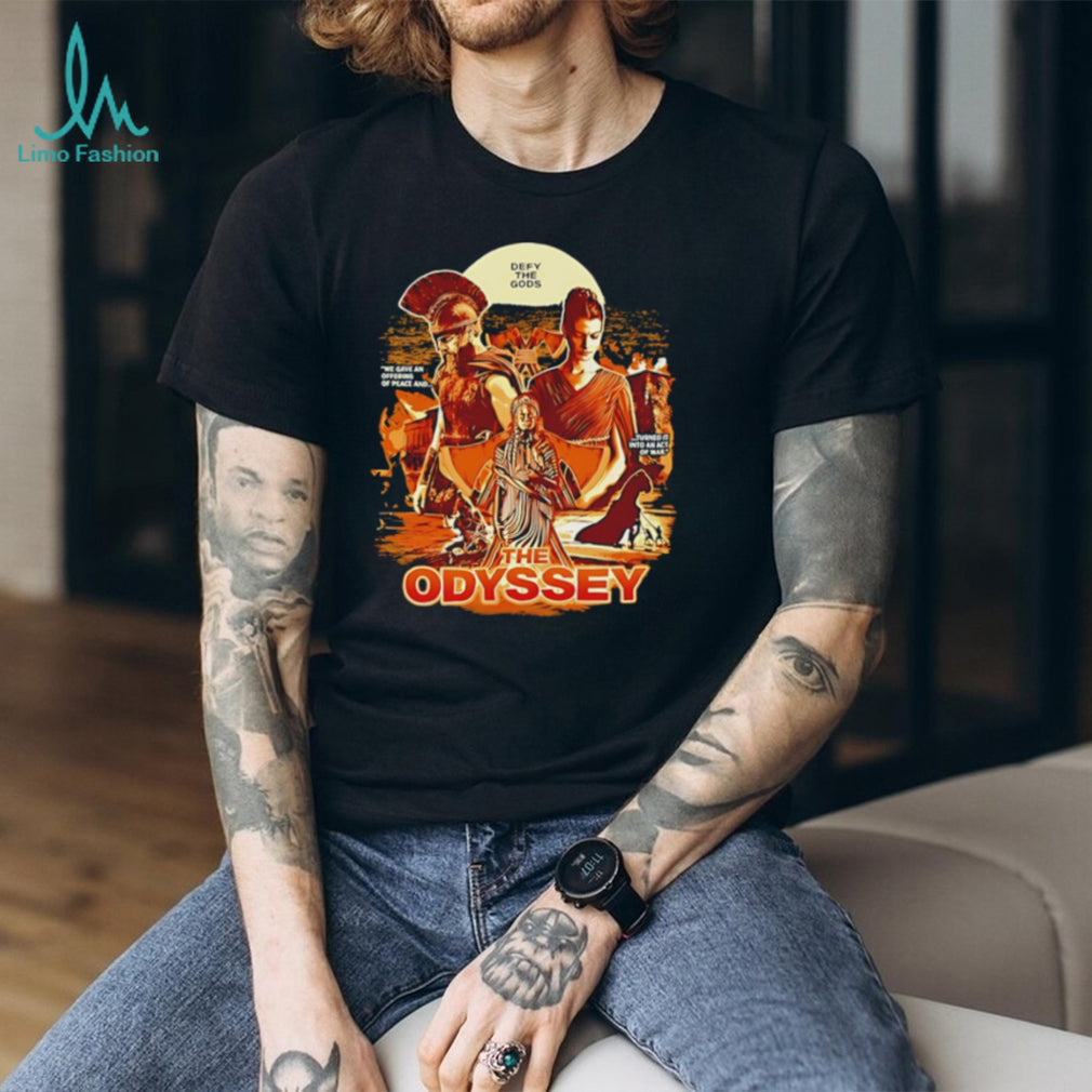 Defy the Gods The Odyssey Greek Mythology graphic shirt
