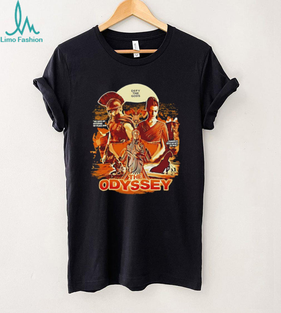 Defy the Gods The Odyssey Greek Mythology graphic shirt