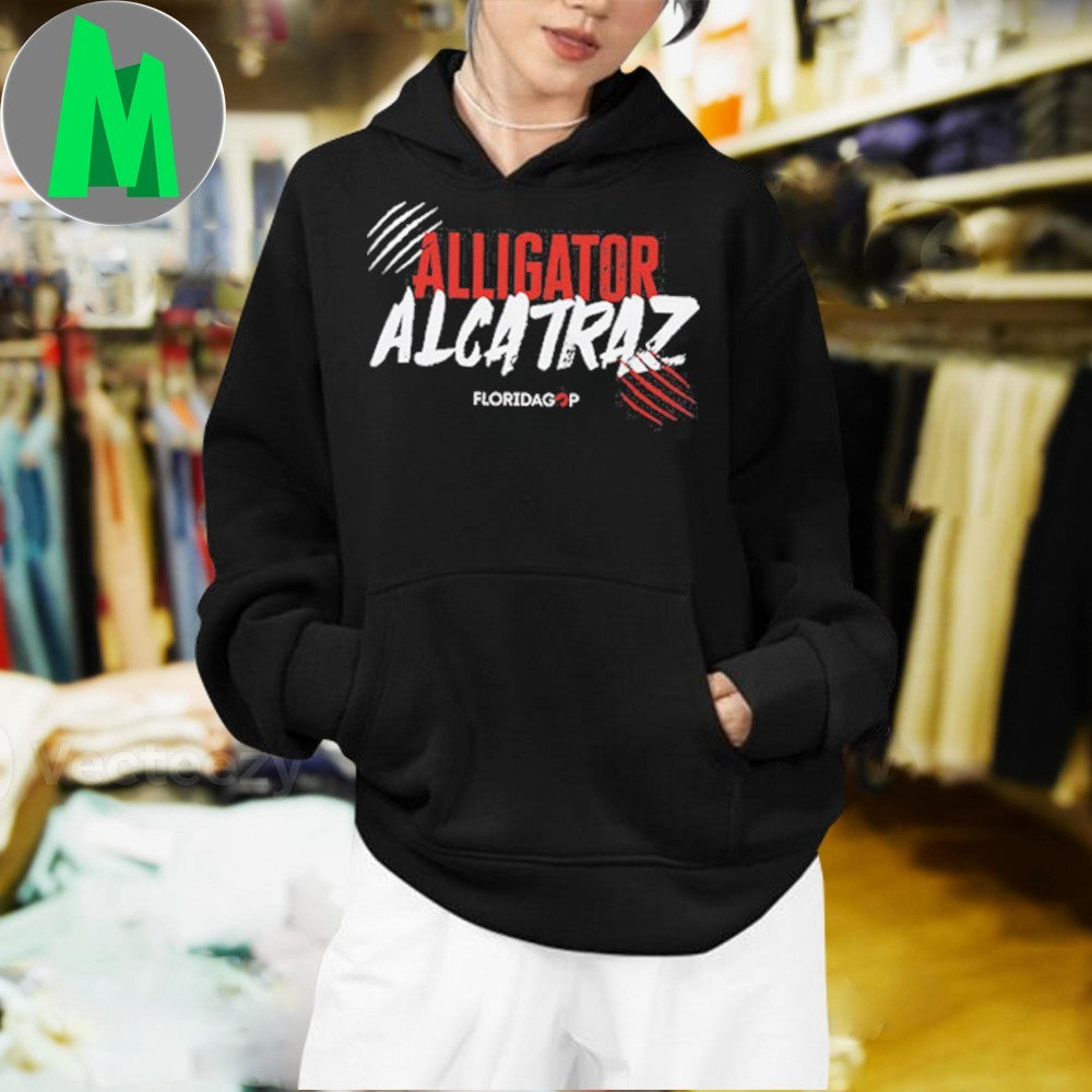 Design Alligator Alcatraz Florida GOP Political Graphic T-Shirt