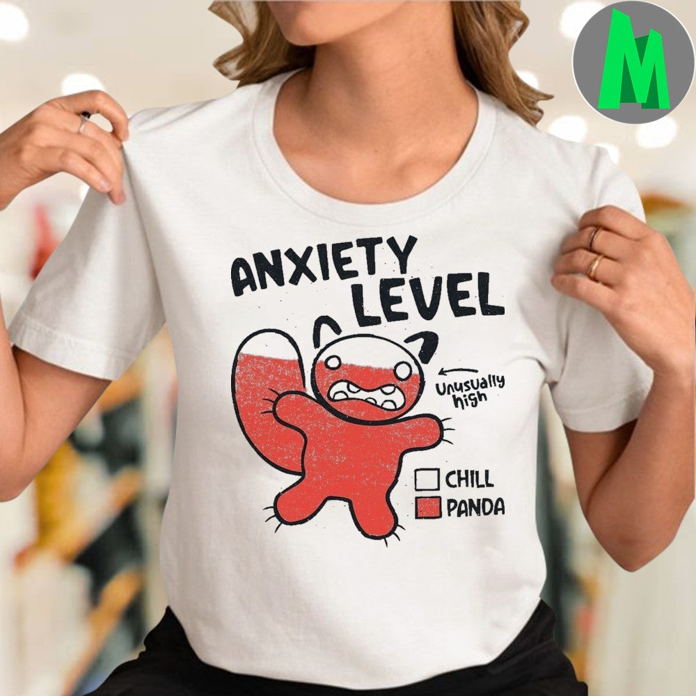 Design Anxiety Level Panda Shirt