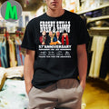 Design Crosby, Stills, Nash & Young 57th Anniversary 1968-2025 Signature T-shirt