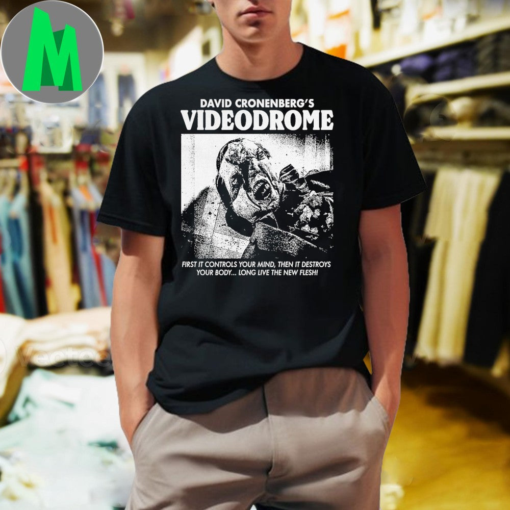 Design David Cronenberg’s Videodrome Cult Classic Horror T-Shirt