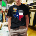 Design Edinburg CISD Texas Strong Flag Map T-Shirt