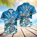 Detroit Lions Hawaiian Shirt Grateful Surfer Design by