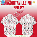 Detroit Red Wings Hawaiian Shirt Margaritaville Night 2026 Fan Gear
