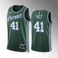Detroit Pistons #41 Saddiq Bey 2022-23-city-edition-green-jersey