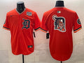 Detroit Tigers Team Big Logo Orange 2026 Alternate USA 250' Patch Vapor Premier Limited