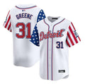 Detroit Tigers #31 Riley Greene White 2025 Independence Day Vapor