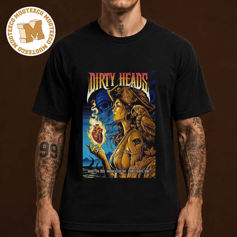 Dirty Heads Council Bluffs Iowa 2026 Event Poster At Harrah Council Bluffs On August 5 2026