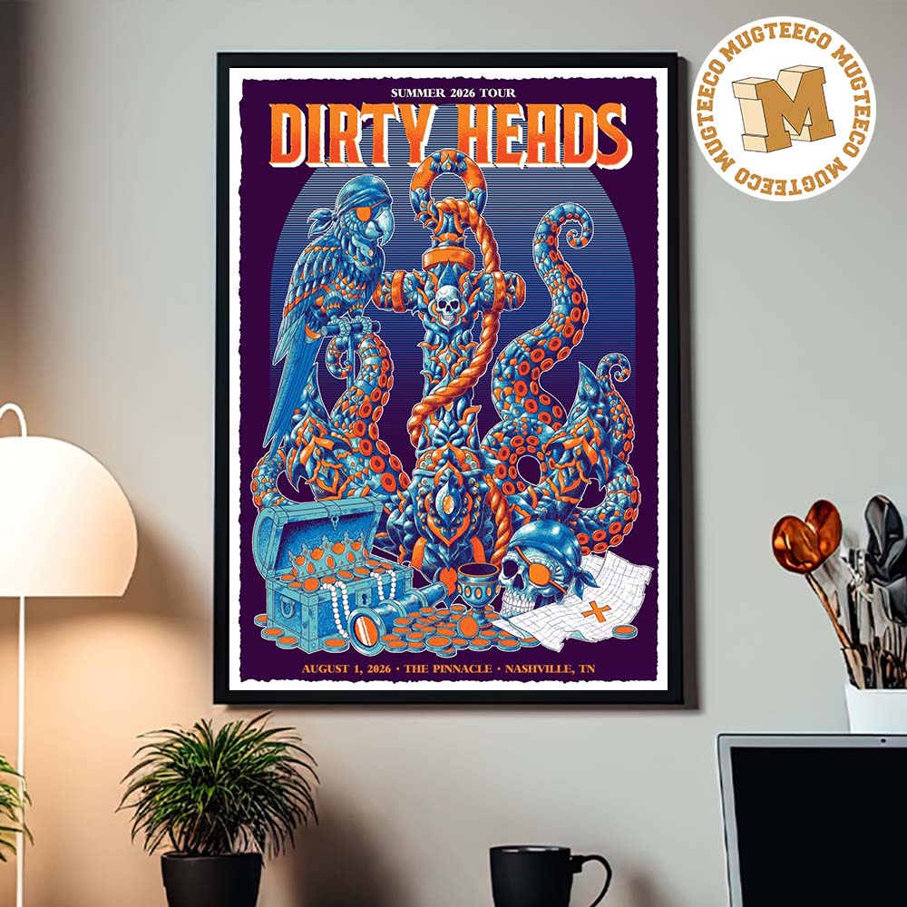 Dirty Heads Nashville TN Summer 2026 Tour Event Poster At The Pinnacle On August 1 2026 Home Decor Poster Canvas