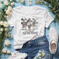 Distressed Halloween skeleton no rest for the wicked shirt