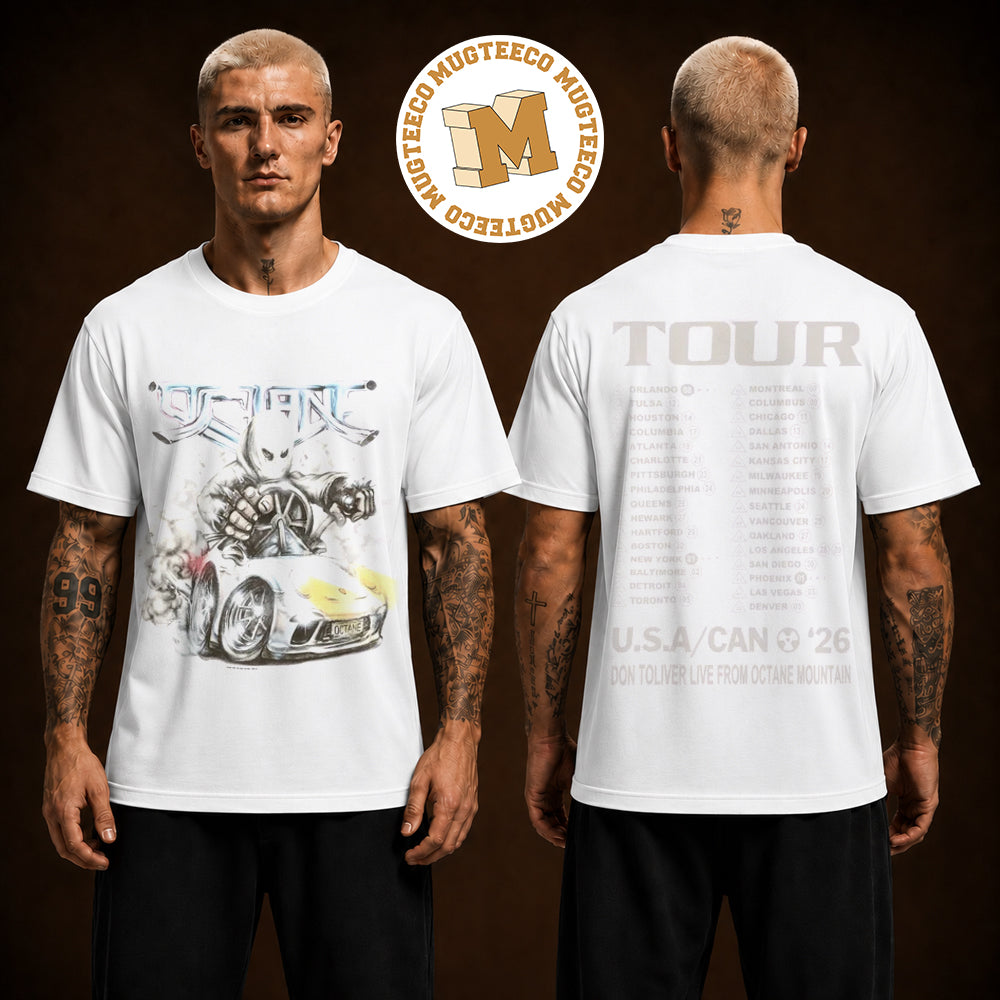 Don Toliver Octane World Tour 2026 Futuristic Racing Tee Two Sided Unisex T Shirt