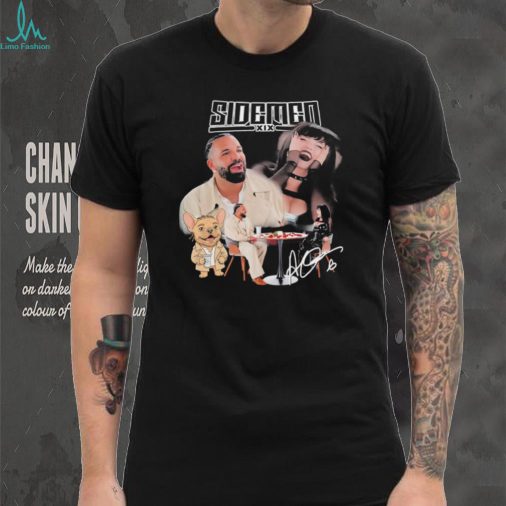 Drake and Goth Girl on the table graphic shirt