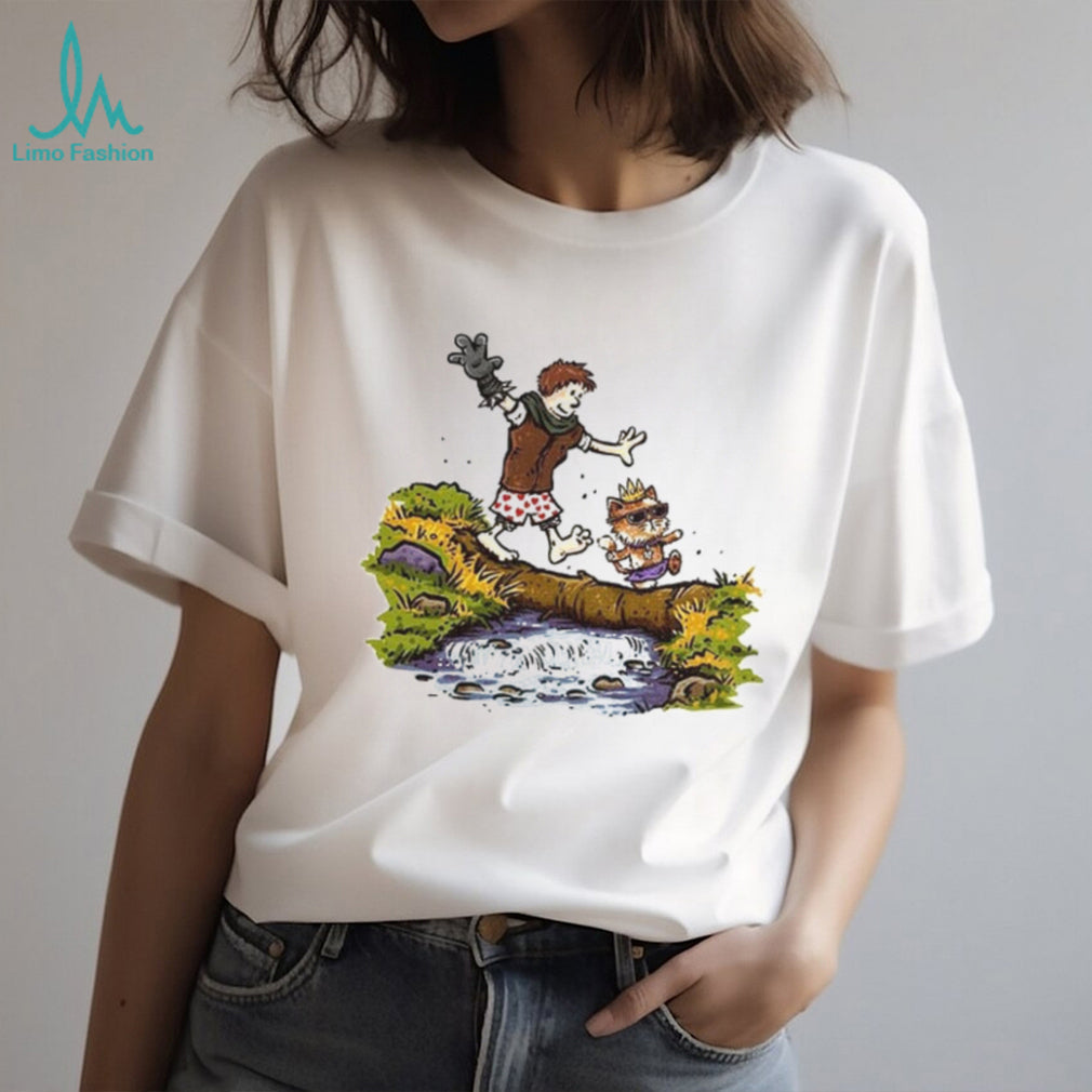 Dungeon Crawler Carl Carl and the Princess Calvin and Hobbes style shirt