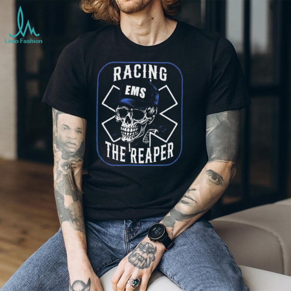 EMS Racing The Reaper Skeleton Medic Star of Life Shirt