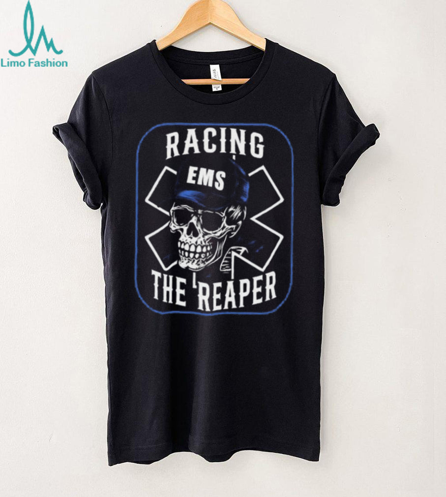 EMS Racing The Reaper Skeleton Medic Star of Life Shirt