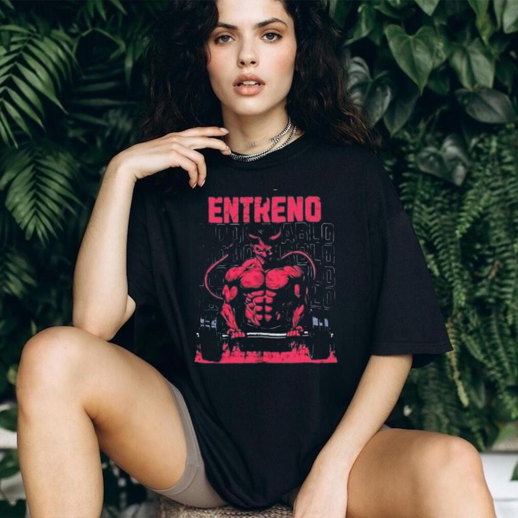 Entreno Modo Diablo Bodybuilder Devil Weightlifting shirt