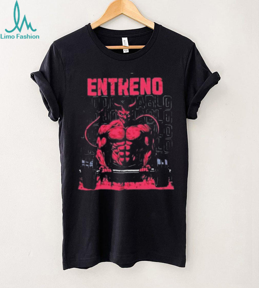 Entreno Modo Diablo Bodybuilder Devil Weightlifting shirt
