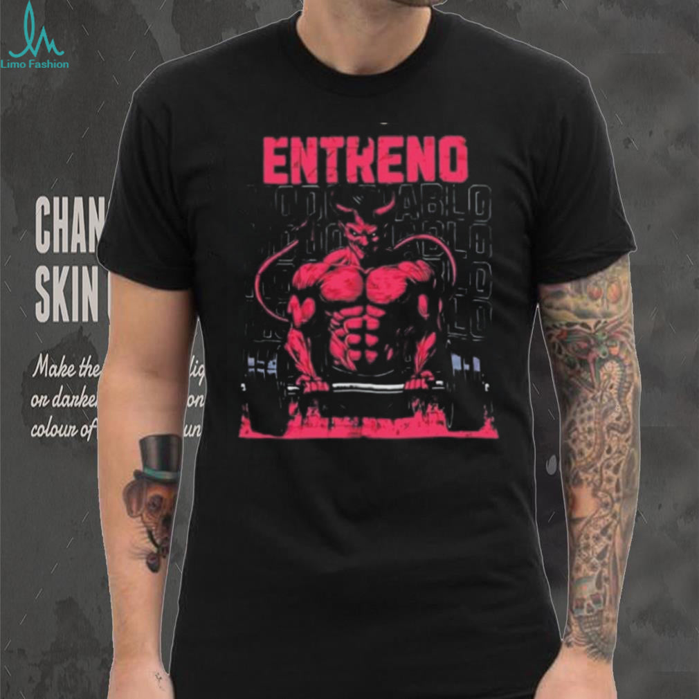 Entreno Modo Diablo Bodybuilder Devil Weightlifting shirt