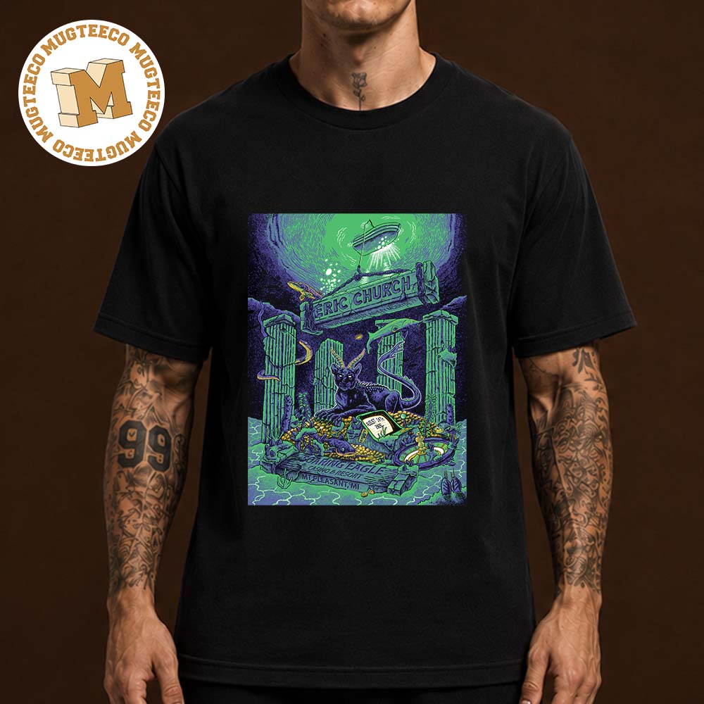 Eric Church MT Pleasant MI 2026 Event Poster At Soaring Eagle Casino And Resort On August 14 2026 Unisex T Shirt