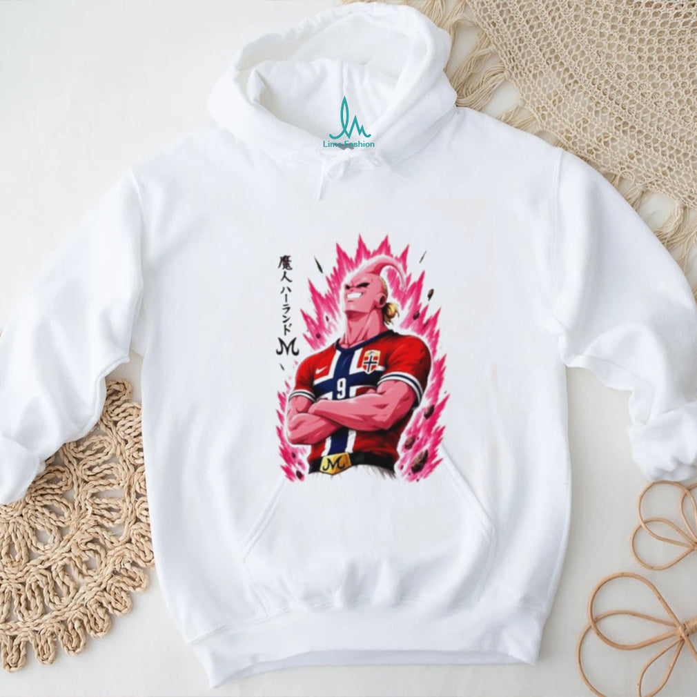 Erling Haaland Majin Buu Super Saiyan Norway Jersey shirt