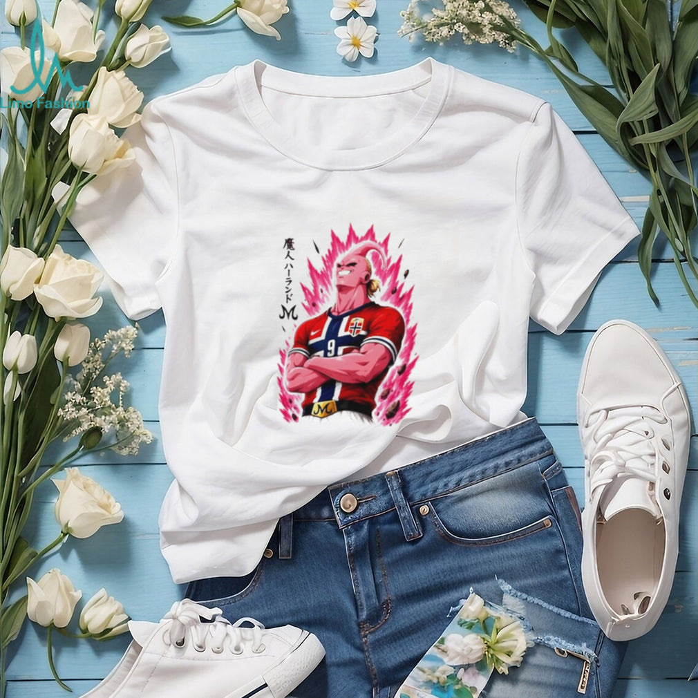 Erling Haaland Majin Buu Super Saiyan Norway Jersey shirt