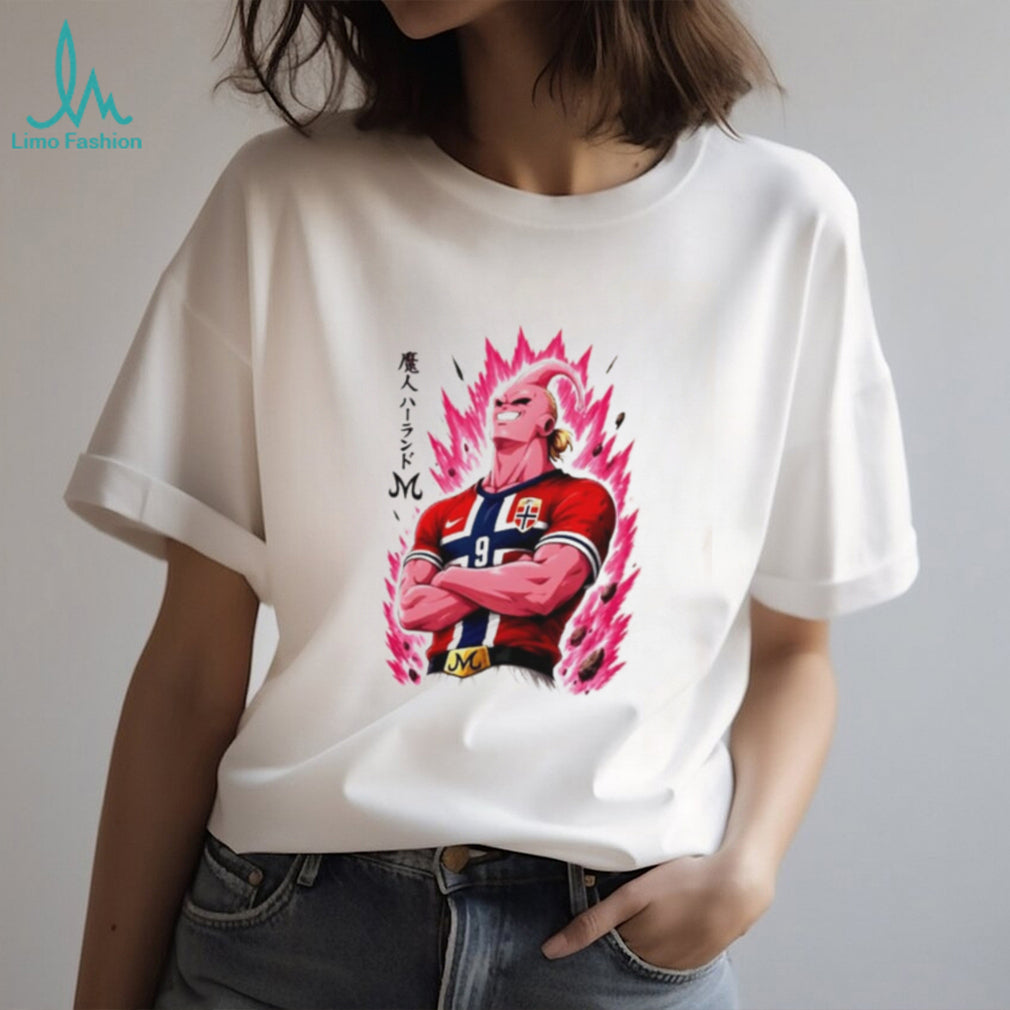 Erling Haaland Majin Buu Super Saiyan Norway Jersey shirt