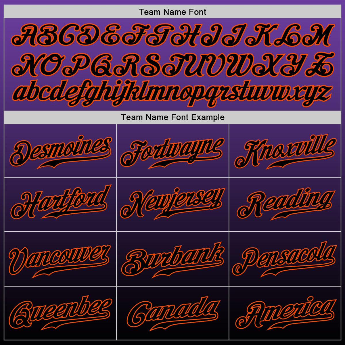 Custom Purple Black-Orange Authentic Fade Fashion Baseball Jersey