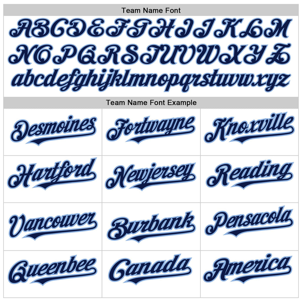 Custom White Pinstripe Navy-Light Blue Authentic Fade Fashion Baseball Jersey