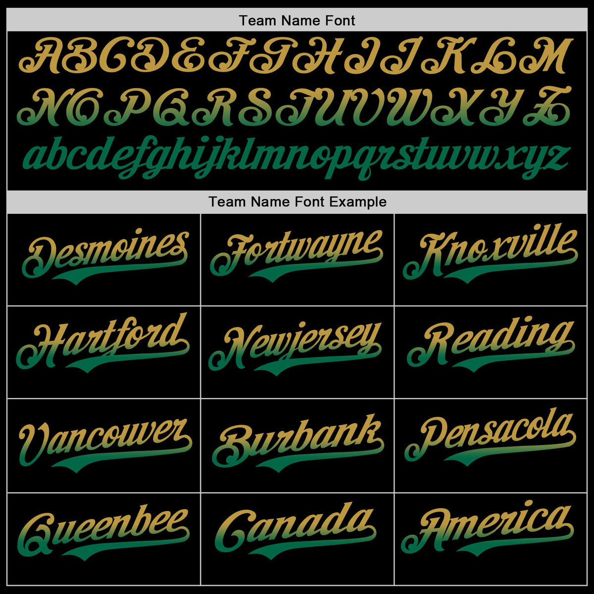 Custom Black Old Gold-Kelly Green Authentic Fade Fashion Baseball Jersey