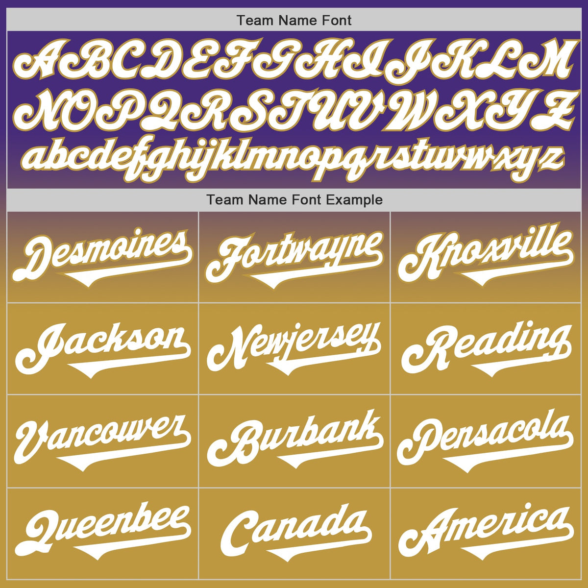 Custom Purple White-Old Gold Authentic Fade Fashion Baseball Jersey