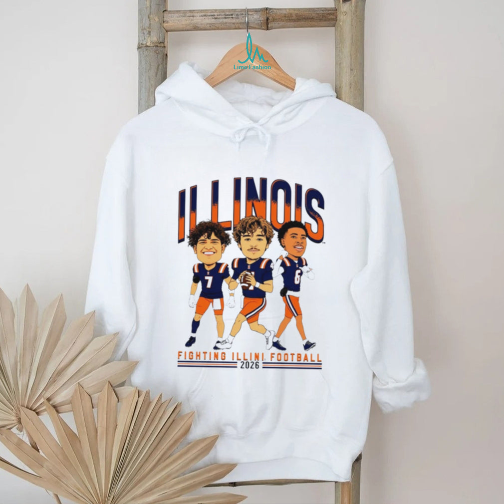 Fighting Illini Football Big Ten Media Day 2026 Players 7 4 6 shirt