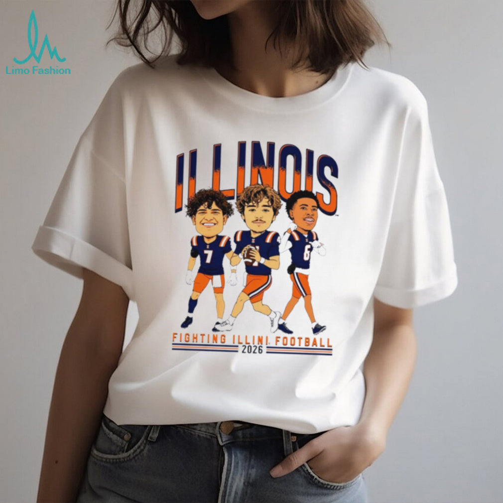 Fighting Illini Football Big Ten Media Day 2026 Players 7 4 6 shirt