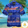 Florida Gators Hawaiian Shirt Short Sleeve Tropical Aloha Button Up