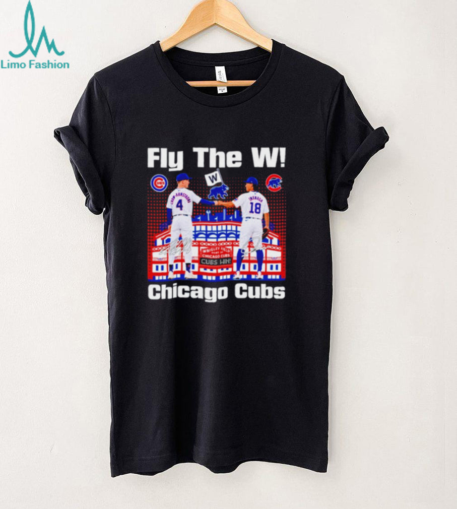 Fly The W Chicago Cubs Crow Armstrong and Imanage signature shirt